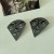 occidental style exaggerating unique personality triangle big eyes lips earrings Earring