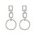 occidental style geometry circle earrings lady high temperament Rhinestone hollow earring Earring