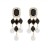 occidental style high lady gem mosaic Pearl earring fashion trend earrings Earring