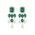 occidental style high lady gem mosaic Pearl earring fashion trend earrings Earring