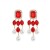 occidental style high lady gem mosaic Pearl earring fashion trend earrings Earring