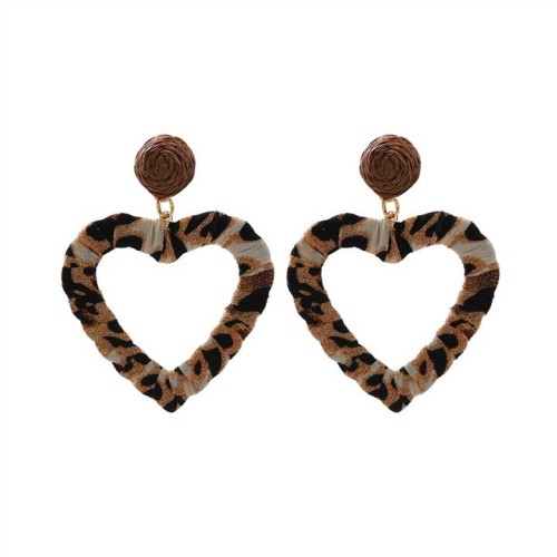 leopard love earrings occidental style high earring fashion retro all-Purpose Earring woman
