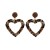 leopard love earrings occidental style high earring fashion retro all-Purpose Earring woman