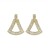 silver diamond geometry triangle hollow earrings brief high all-Purpose ear stud Earring