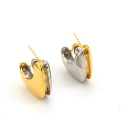 gold silver color color bronze color high quality temperament lady earrings