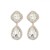 exaggerating Rhinestone square pendant luxurious banquet lady temperament earrings earrings