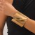 occidental style exaggerating Metal wind width surface big bangleracelet  personality samll opening woman