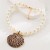 occidental style exaggerating wind resin beads necklace three-dimensional Shells print pendant personality tren