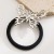 Korean style fashion brief bow Metal rope personality high sweet temperament circle head rope woman