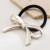 Korean style fashion brief bow Metal rope personality high sweet temperament circle head rope woman
