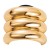 occidental style personality Metal geometry head rope high elasticity circle all-Purpose fashion high temperamen