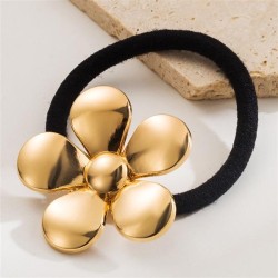 Korean style wind flowers Metal circle high all-Purpose head rope half head
