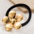 Korean style wind flowers Metal circle high all-Purpose head rope half head