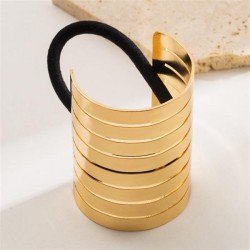 occidental style personality Oval surface Metal rope woman high elasticity cir..