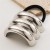 occidental style personality Oval surface Metal rope woman high elasticity circle Autumn and Winter all-Purpo