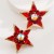 occidental style Alloy diamond Five-pointed star earrings woman exaggerating fully-jewelled high