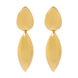 E occidental style Metal geometry surface drop earrings  personality temperame..