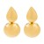 occidental style Metal wind surface Oval retro earrings  personality brief geometry Round earrings day all-Purpo