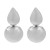 occidental style Metal wind surface Oval retro earrings  personality brief geometry Round earrings day all-Purpo