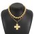 occidental style personality fashion fashion multilayer necklace  Pearl cross samll clavicle chain