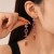 new creative diamond digit tassel silver earrings personality high temperament Earring wo