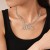 new creative diamond digit tassel silver earrings personality high temperament Earring wo