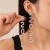 new creative diamond digit tassel silver earrings personality high temperament Earring wo