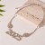 new diamond drop digit geometry necklace occidental style fashion creative temperament high neckl
