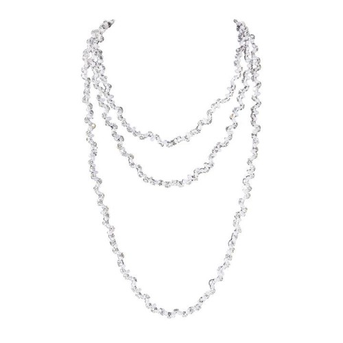 Autumn and Winter long style Pearl necklace diamond wind multilayer handmade beads clavicle necklace fashion gem