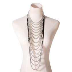 occidental style exaggerating multilayer clavicle necklace punk leisure neckla..