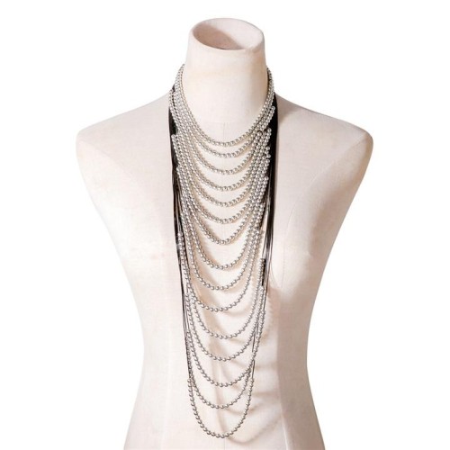 occidental style exaggerating multilayer clavicle necklace punk leisure necklace