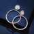 occidental style earrings woman high crystal circle Earring earringerm