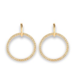 occidental style earrings personality brief exaggerating circle circle earring..