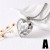 love Peach heart surface pendant necklace gilded heart-shaped zircon clavicle chainnkb