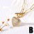 occidental style love Peach heart heart-shaped pendant necklace zircon drop sweater chainnky