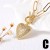 occidental style love Peach heart heart-shaped pendant necklace zircon drop sweater chainnky