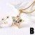 occidental style love drop pendant necklace gilded color Five-pointed star clavicle chainnkw