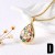 occidental style love drop pendant necklace gilded color Five-pointed star clavicle chainnkw