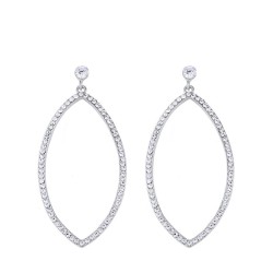  fashion bride earrings woman brief all-Purpose crystal Earring circleer