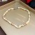  eyes Shells beads necklace high Autumn and Winter sweater chain retro natural clavicle chain