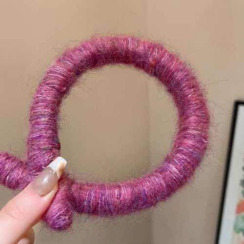 woolen twining flower Headband Autumn and Winter style wind personality Headband high temperament woman