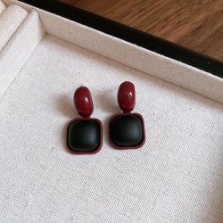 silver leopard ear stud woman brief autumn Winter retro samll all-Purpose earr..