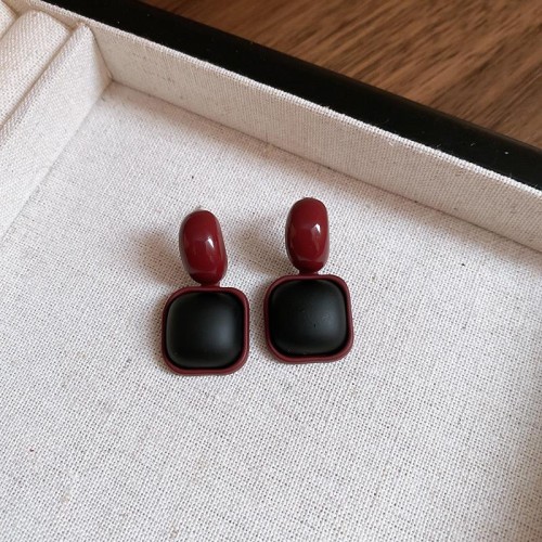 silver leopard ear stud woman brief autumn Winter retro samll all-Purpose earrings high E