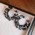 silver woolen twining circle ear stud retro fashion temperament earrings high samll Earring 