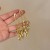  gold silver tassel ear stud woman occidental style earrings fashion temperam