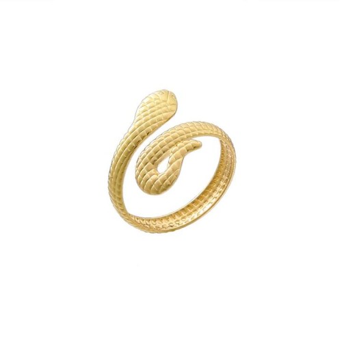 ( Gold)fashion retro wind snake color woman samll high Alloy opening ring