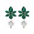 lady snowflake diamond Pearl pendant earrings high temperament earring Earring
