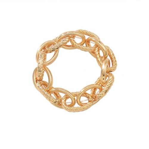 ( Gold)high all-Purpose Alloy gold silver color chain bracelet occidental style fashion trend