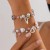 occidental style  sweet imitate Pearl bow bracelet  color beads heart-shapedracelet
