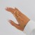 occidental style fashionbracelet Metal surface leaf bullet bangle  personality Irregular Stripe